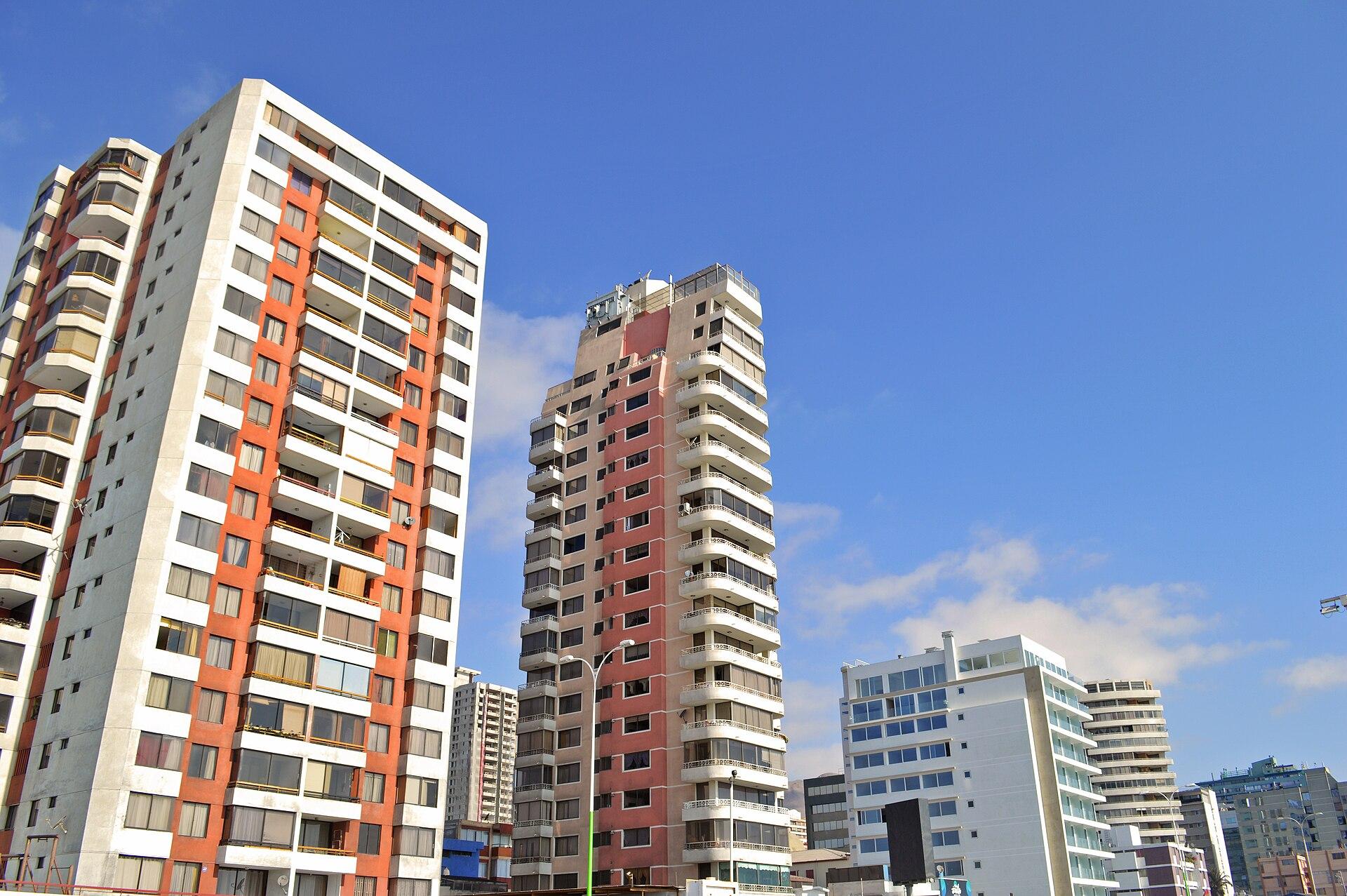 Edificios de la costanera de Antofagasta